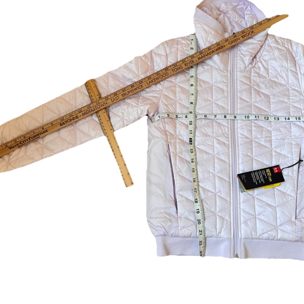 Under Armour Women's Cold Gear Reactor Light Purple Quilted Puffer Jacket NWT - Picture 8 of 16